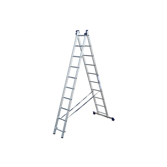 Двухсекционная лестница Alumet 2х10 алюминиевая 5210