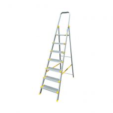 Стремянка с анодированным покрытием Alumet серии AS 7 широких ступеней