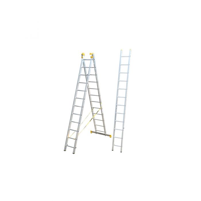 Лестницы Alumet 3х12 ПРОФИ трехсекционные алюминиевые 9312