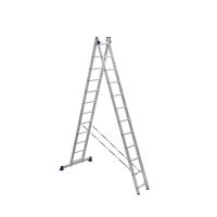 Двухсекционная лестница Alumet 2х12 алюминиевая 5212, длина 5.6 м.