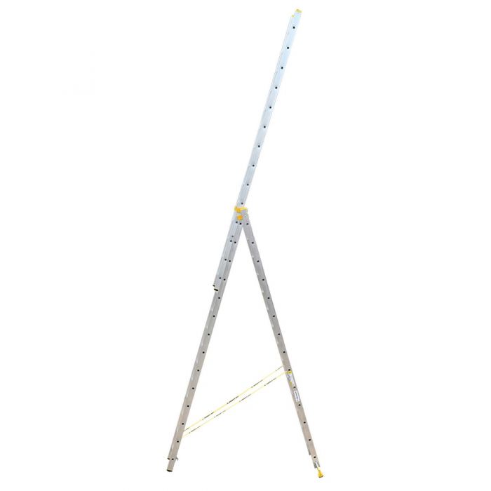 Лестницы Alumet 3х14 ПРОФИ трехсекционные алюминиевые 9314