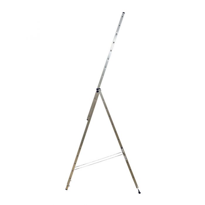 Трехсекционная лестница Alumet 3х13 алюминиевая 5313