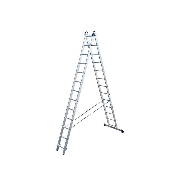 Двухсекционная лестница Alumet 2х13 алюминиевая 5213