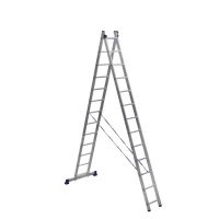Двухсекционная лестница Alumet 2х13 алюминиевая 5213, длина 6.2 м.