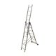 Трехсекционная лестница Alumet 3х7 алюминиевая 5307