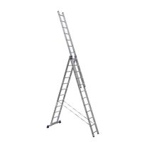 Трехсекционная лестница Alumet 3х12 алюминиевая 5312