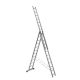 Трехсекционная лестница Alumet 3х12 алюминиевая 5312