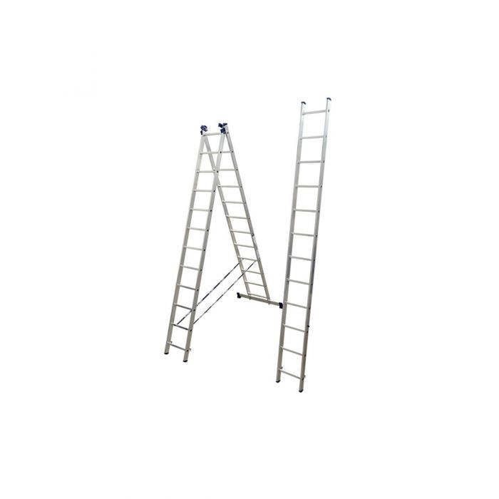 Трехсекционная лестница Alumet 3х12 алюминиевая 5312