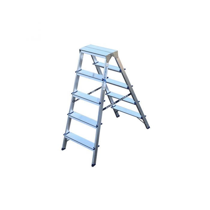 Стремянка Alumet АD7205 2х5 двухсторонняя АD7205