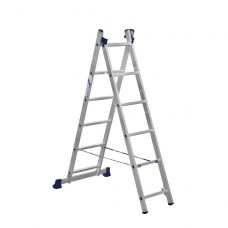 Двухсекционная лестница Alumet 2х6 алюминиевая 5206, длина 2.5 м.
