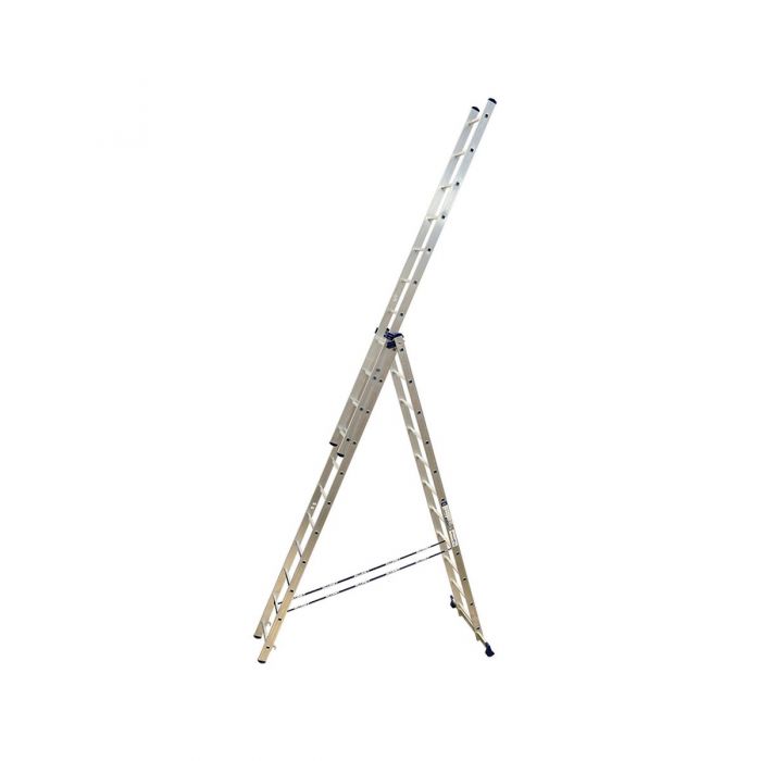 Трехсекционная лестница Alumet 3х11 алюминиевая 5311