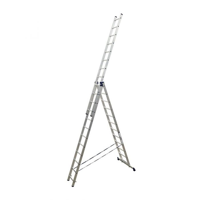 Трехсекционная лестница Alumet 3х12 алюминиевая 5312