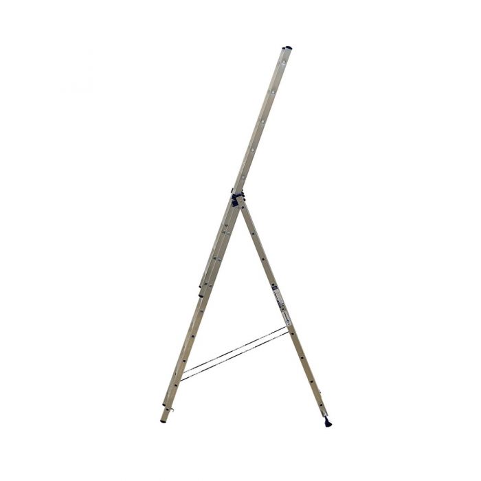 Трехсекционная лестница Alumet 3х9 алюминиевая 5309