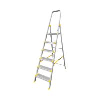 Стремянка с анодированным покрытием Alumet серии AS 6 широких ступеней