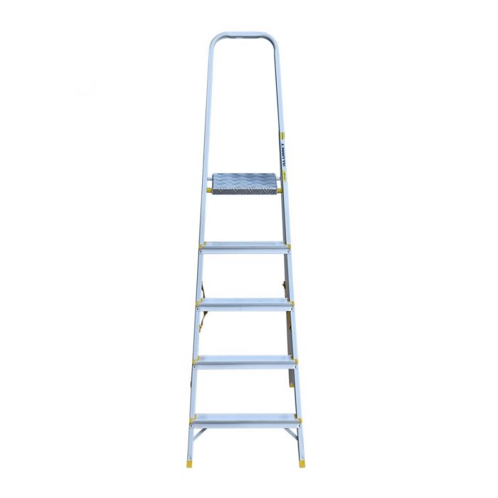 Стремянка с анодированным покрытием Alumet серии АРА 5 ступеней