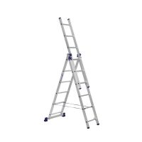Трехсекционная лестница Alumet 3х6 алюминиевая 5306
