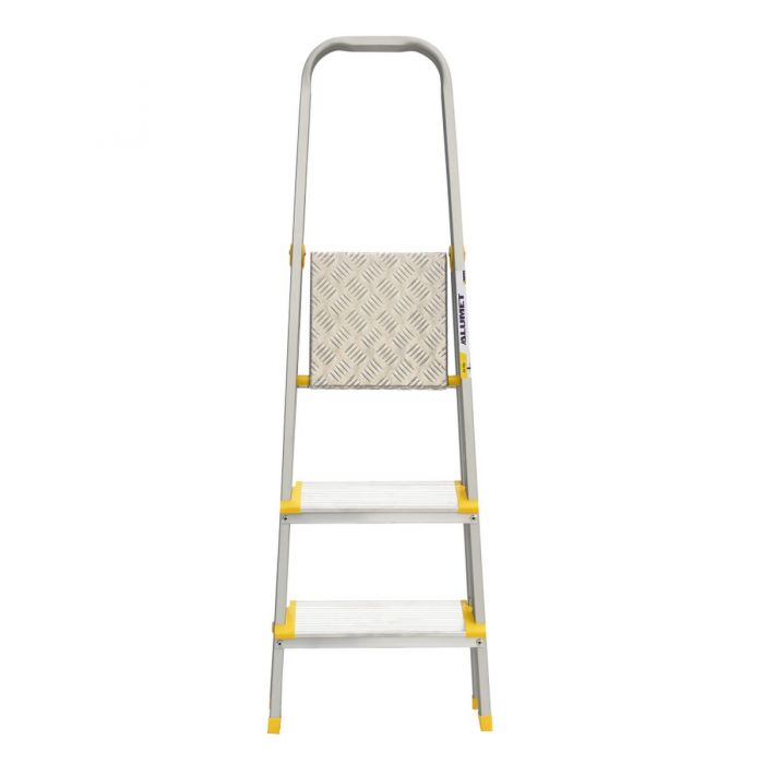 Стремянка с анодированным покрытием Alumet серии AS 3 широкие ступени