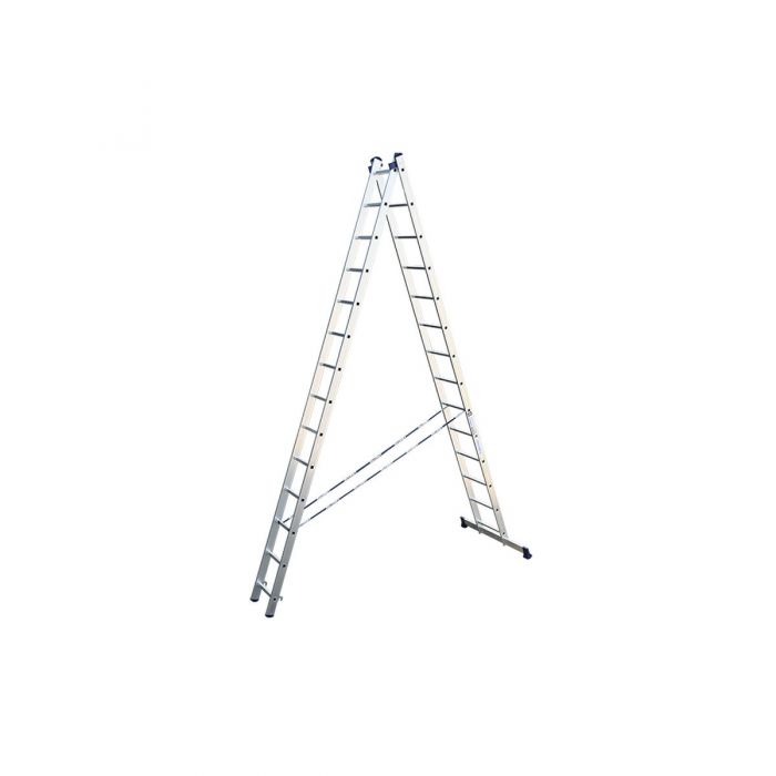 Двухсекционная лестница Alumet 2х14 алюминиевая 5214