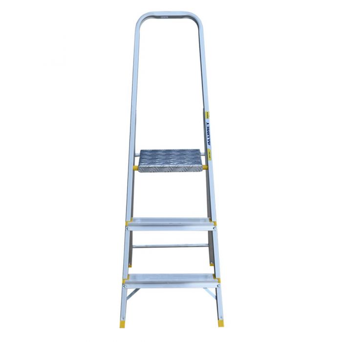 Стремянка с анодированным покрытием Alumet серии АРА 3 ступени