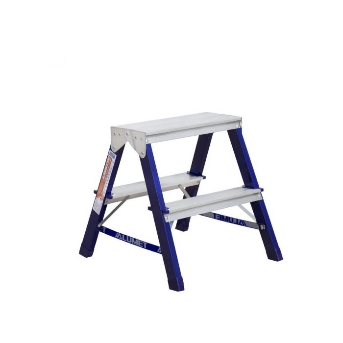 Стальная стремянка Alumet MD 2 ступени двухсторонняя MD8202