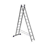 Двухсекционная лестница Alumet 2х11 алюминиевая 5211, длина 5.1 м.