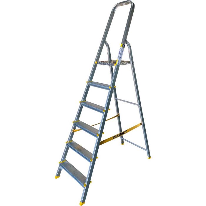 Стремянка с анодированным покрытием Alumet серии АРА 6 ступеней