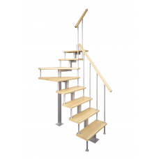 Модульная лестница Компакт-Квадро (с поворотом 90 градусов)