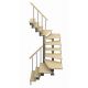 Межэтажная модульная лестница Спринт (с поворотом 180 градусов) марш высота шага 180 мм