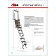  Чердачная лестница Oman Ножничная вертикальная 70х100