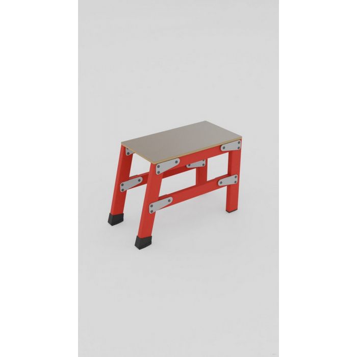 СВП-0,4-Ш стеклопластиковая с вертикальными опорами подмость h=400мм, 1 широкая ступень, разборная, площадка 400х400мм