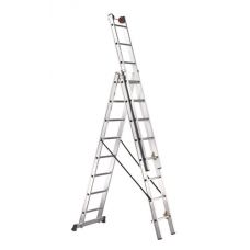 Трёхсекционная алюминиевая лестница Svelt Еuro E3 3x10 R