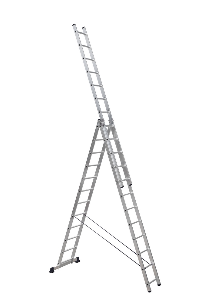  алюминиевую трехсекционную лестницу Scala 3х12