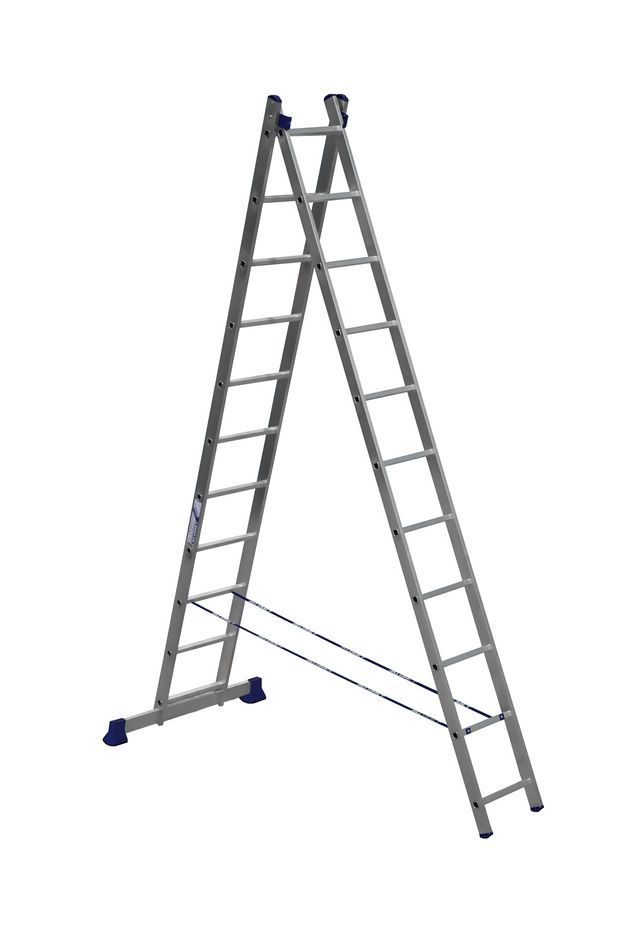  двухсекционную лестницу Алюмет 2х11 алюминиевую
